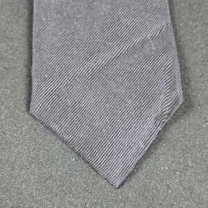 Paris Men's Tie Charcoal Gray All Silk Twill Weave Necktie